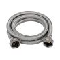 Connecteur tressé pour laveuse, acier inoxydable/PVC, 60"