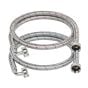 Connecteur tressé pour laveuse, 3/4" femelle GHT x 3/4''femelle GHT, 60", 2/pqt