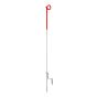 Piquet en queue de cochon à boucle ouverte pour clôture électrique temporaire, 6,3 mm x 102 cm