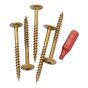 Cabinet Screws - Low-Profile - #8 x 1 3/4" - 100/Pkg