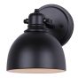 Vanity Wall Light – 1 Bulb – Temarra – Black – 6"