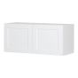 Wall Fridge Cabinet 2 Doors – Shaker - White - 33" x 14" x 12 1/2"