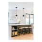 Pendant Light – 1 Light - Clema – Black-Glass – 12 cm
