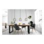 Pendant Light – 3 Lights - Kerzia – Black-Wood – 78 cm