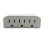 Adaptateur mural, 3 prises, 15A, blanc