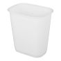 Corbeille à papier, rectangulaire, blanc, 11 5/8" x 8 1/8" x 12 3/8", 11,4 l