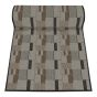 Hallway Carpet – Bricks – Vinyl – Grey Shell - 36" x 600"