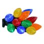 Guirlande de 50 lumières, DEL, 24,5’, multicolore