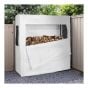 Abri à bûches, bâche en PE anti-UV, 66 po x 68 po