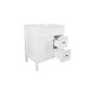 Meuble-lavabo Makala, 30,25" x 21,25" x 35,75", fini blanc mat