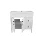 Meuble-lavabo Makala, 36,25" x 21,25" x 35,75", fini blanc mat