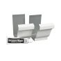 Gutter Joiners with Sealant, Aluminum, White, 5-in, 2/Pkg