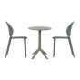 Artemis Bistro Patio Set - 3-Piece - 24" Round Table - Sage