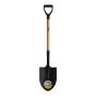 Round Point Steel Shovel - 41.5" Handle - PVC Grip