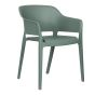 Stackable Molded Plastic Chair - Green