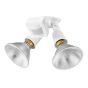 Motion-Activated Security Light – 2 Lamps – Matte White