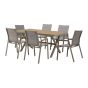 Cassiopé Patio Dining Set - 7-Piece - Stackable Chairs
