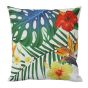 Coussin d'extérieur, motif tropical, 16" x 16"