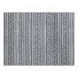 Tapis extérieur Otto, tissé plat, 78,7" x 94,5", gris foncé