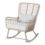 Shani Wicker Rocking Chair - Steel Frame - 28" x 30" x 35"