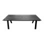 Table à dîner extérieure Hollo, 86,6" x 39,4", noir