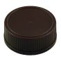 Brown Plastic Caps - 28-410 - 12/Pkg