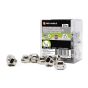 Hex Acorn Cap Nuts - Nickel-Plated Steel - 1/4" - 25/Pkg