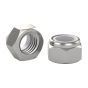 Nylon Lock Nuts - 1/2" - Stainless Steel - 2/Pkg