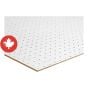HDF Panel - 4.8 mm x 4' x 8' - Perforated - White