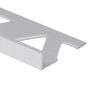 Bordure d'alluminium, 1/2" x 8', clair