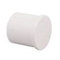Adhesive Male Plug - 1 1/4" - White