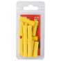 Montage bout à bout, 10-12 AWG, jaune, 15/pqt