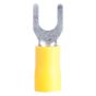 Bornes à cosses isolées en vinyle, jaune, 14/pqt