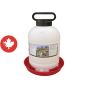 Fontaine pour volaille se remplissant par le haut Farm Tuff, blanc/rouge, 5 gal