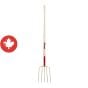Hay Fork - 5 Teeth 13" - Forged Steel - Handle 54"