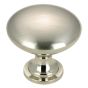 Copperfield Contemporary Metal Knob  - Brushed Nickel - 10/Pkg - 30 mm