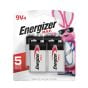Piles Max Energizer, 9 V, 4/pqt