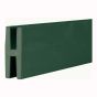 Moulure de division en PVC, Vert foncé, 2 1/4" x 3/4" x 98"