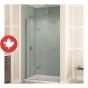 Porte de douche Reveal, 44"- 47" x 71 1/2", sans cadre, verre trempé clair