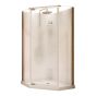 Shower - Begonia - 36" x 36" x 72" - Reversible Door - White and Clear