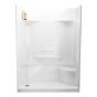 Essence Shower - 59 3/4″ x 30" - Acrylic - White - Left Drain