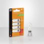 Ampoule halogène, T4 JCD, blanc doux, 40 W, 4/pqt