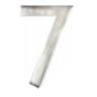 Chiffre moderne #7, nickel satiné, 4"