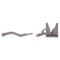 Self-adjusting gate latch - Galvanized