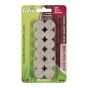 PRO-TEC Self-Adhesive Round Medium Felt Pads - Beige - 3/4" - 24/Pkg