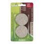 PRO-TEC Self-Adhesive Round Medium Felt Pads - Beige - 1 7/8" - 4/Pkg