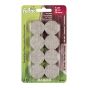 PRO-TEC Self-Adhesive Round Medium Felt Pads - Beige - 1 1/8" - 16/Pkg