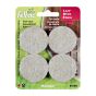 PRO-TEC Self-Adhesive Round Medium Felt Pads - Beige - 1 1/2" - 8/Pkg