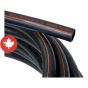Tuyau Polycouleur (bande rouge), 1/2" x 3 000', 75 psi, noir