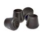 Rubber leg tip - Black - 3/4" - 4/Pkg